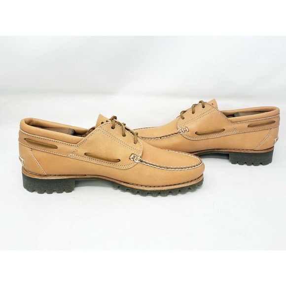 NEW Mens TIMBERLAND \'Bare Naked\' Light Brown Horween Leather Boat Shoes 11.5 06 main image 6
